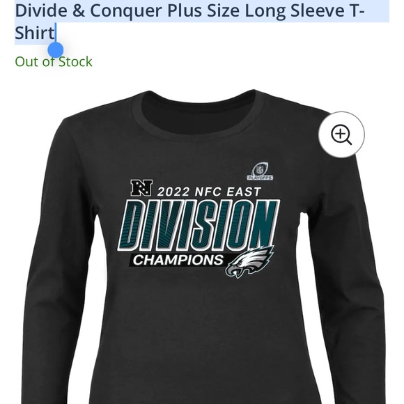 Fanatics Green Philadelphia Eagles 2022 NFC East Champions Long Sleeve Tee - Picture 2 of 2